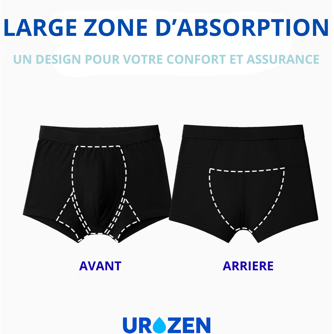 UROBOX©_Boxer ultra-absorbant homme_Noir